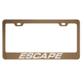 MVP Rose Gold License Plate Frame for Escape