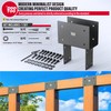 DOOTOO 2pcs 6x6(Actual Post/5.5"x5.5" Beams/3.5"x5.5") Post Cap Tie Bracket, Heavy