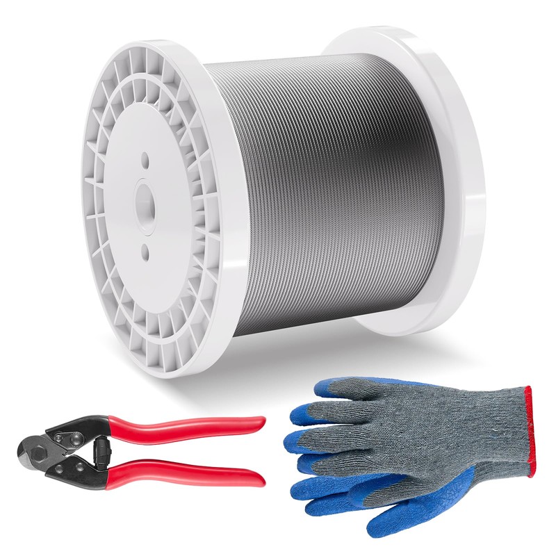VEVOR 1/8 Stainless Steel Cable, 1000 FT 316 Cable Railing