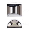 Solalite® 2 Pack Stainless Steel Security Solar Wall Lights -