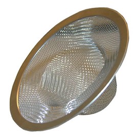 LASCO 03-1384 304 Stainless Steel Mesh Bathtub Strainer with Chrome Plated Ring