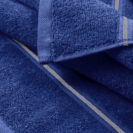 MyOwn Cotton 2 Pack Oversized Bath Towel Set 28x55 inches, Large Bath Towels, Ultra Absorbant Compact Quickdry & Lightweight Towel, Ideal for Gym Travel Camp Pool - Navy Blue