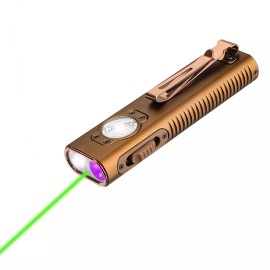 TrustFire X3 Green Laser & 365nm UV light Flashlight 1050Lumen Rechargeable Magnet Torch  - Gold