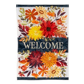 Evergreen Flag Fall Garden Flags 12x18 Double Sided, Small Garden Flags for Outside, Autumn Decorations for Home, Porch, Yard (Fall Floral)