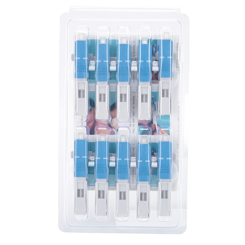 10Pcs Fiber Optic Quick Connector Embedded Type SC/UPC Cold Optical