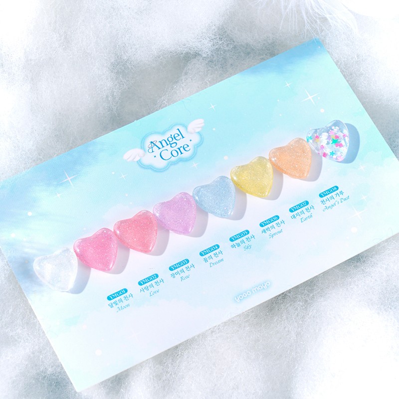 classic nail Yogo Mayo Angel Core Reflection Syrup Glitter Gel