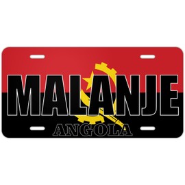 Malanje Angola Flag Metal License Plates | Countries and Cities Pride car tag Collection