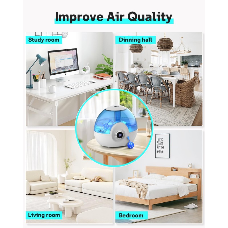 Leemone Humidifier Cleaner 20 Pack, Demineralization Cleaning Ball, Works in