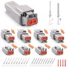 JRready ST6329-2 Deutsch DTM Connectors kit 2 Pin Gray Waterproof