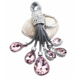 Crystal Keychain, Keyring (Pink)