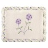 Collections Etc Embroidered Carnation Design Quilted Pillow Sham