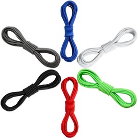 Multicolor Elastic Stretch Round String Shock Cord Bungee Cords Rope 32 Yards 1/8-Inch (3mm) with 35 Pieces Plastic Spring Cord Locks for Drawstring, Sewing, DIY Crafting, Bracelets, Camping