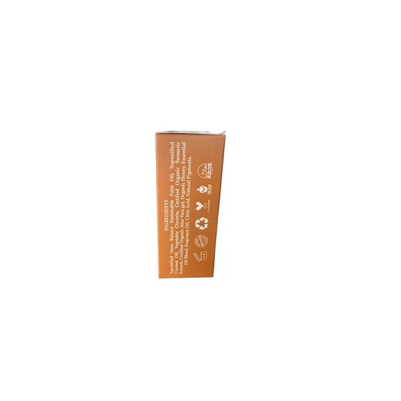 JABÓN DE HERBAS TURMERIC CON ALOE VERA Y MIEL