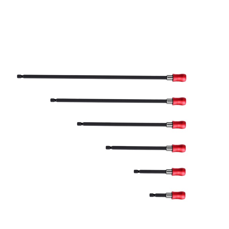 6PCS Bit Extension Bars Hex Socket 6.35mm Extension Bit Holder
