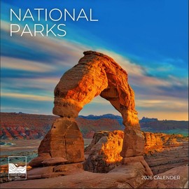 2026 National Parks Wall Calendar 12 Month | 12" x 24" Open | Giftable | Nature Calendar 2026 | Thick & Sturdy Paper for Calendar Organizing & Planning | Pacific Waters Press (National Parks)