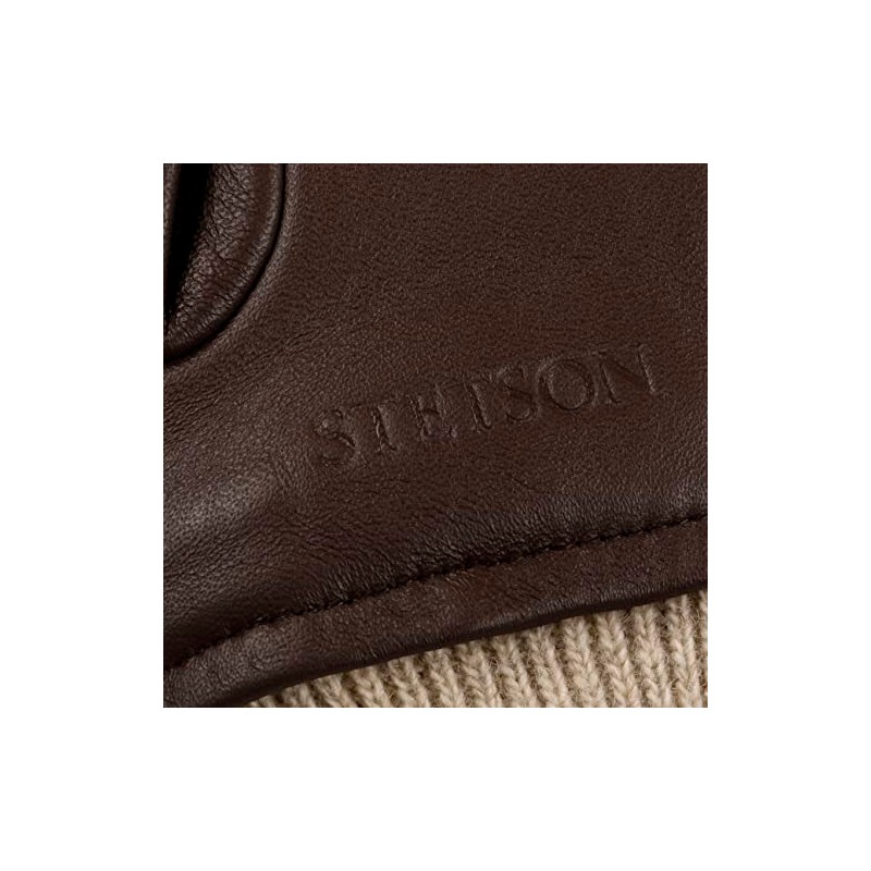 Stetson Conductive Sheepskin Leather Gloves Finger Gloves Men with Lining