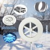 Bird Bath Heater-50W Circle De-Icer with Hollow Snowflake Design,Faster Ice