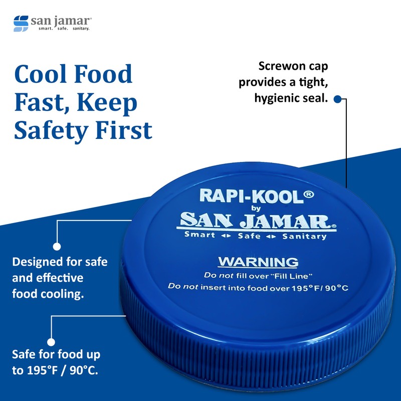 San Jamar RCUCAPPAK Rapi-Kool Replacement Cap(pack of 4)