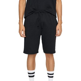 Koton Men's Basic Sport Shorts Far East Printed Drawstring Pocket Detailed, Black (999), XL