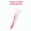 6" Pink/White Tuna Clone Lures Un-Rigged 6 pcs | Saltwater