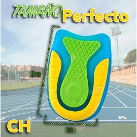 J.H. Company Plantillas Gel Silicon Talon Ortopedica Alivia Dolor 990