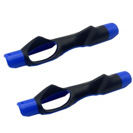 2 Pieces Golf Training Grip Muscle Memory Trainer Practice Tool Golf Grip Training Aid Anti-Slip Portable for Golf Beginner Men Women Kids Golf Grip Trainer（Blue）