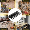 Metal Screwdriver Organizer, 15.75inch Utility Wall Mount Tool Organizer for