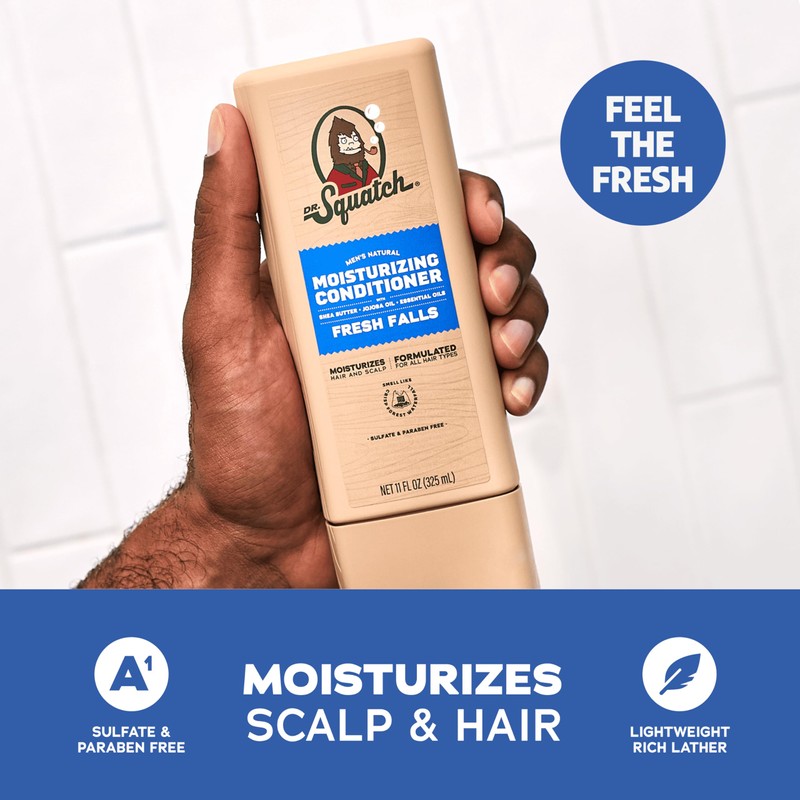 Dr. Squatch Natural Hair Bundle for Men - Healthy, Full