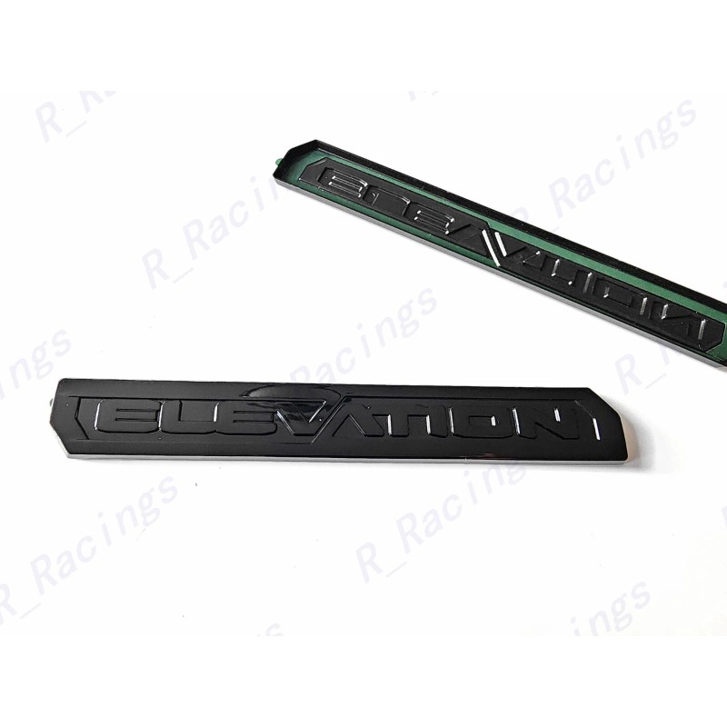 GMC OVERLAY 4PCS Gloss Black Door Rear Elevation Canyon Emblem