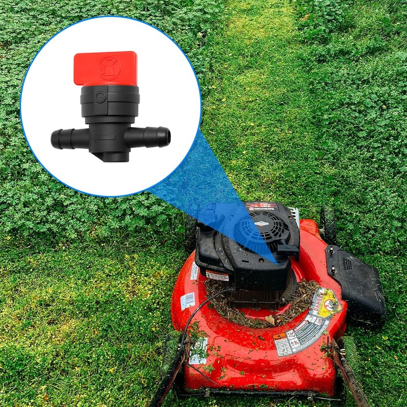 GLADFRESIT 2PCS Inline Fuel Switching Valve Durable Garden Machinery Accessories