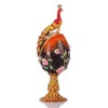 QIFU Peacock Easter Egg Style Jeweled Trinket Box Hinged, Unique