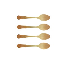 Eco Craft Stix Elegant Wooden Spoons. Eco-Friendly,BiodegradableAnd Compostable Wooden Spoons. Wooden Disposable Spoons 7.75 Inches. Pack of 100Count