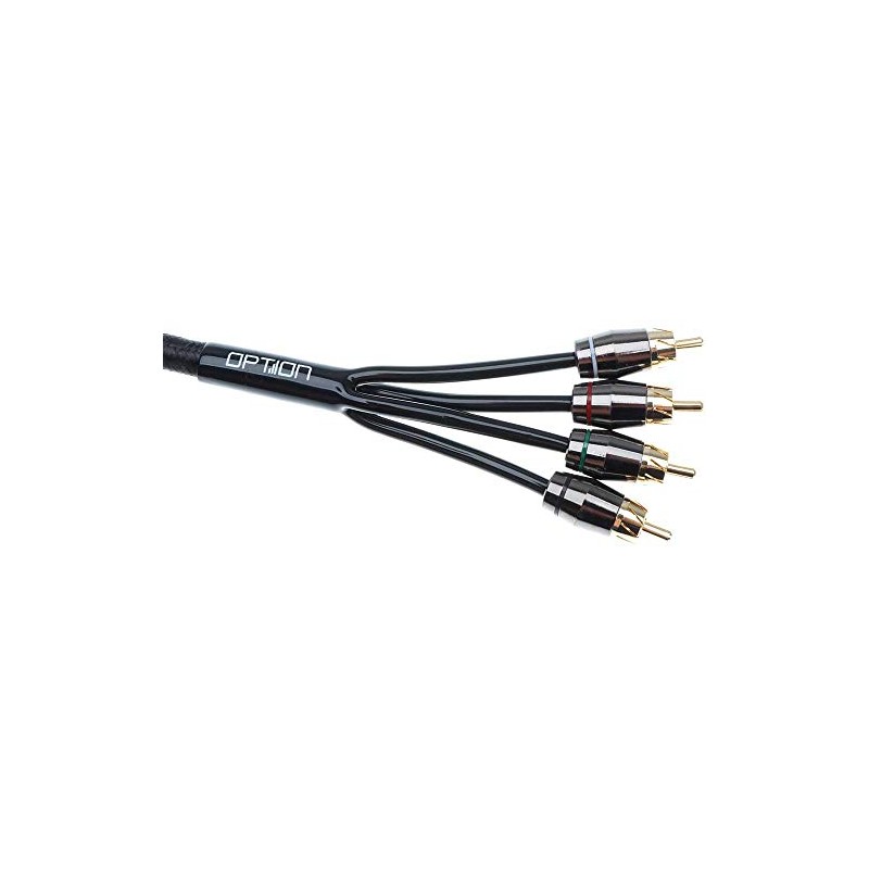 OPTION 4-channel RCA cable, 5.5 m, premium quality for interference-free