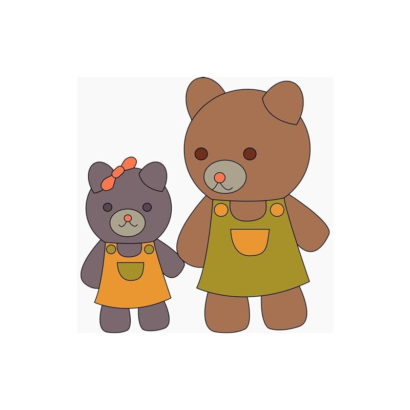 CafePress Teddy Bear Siblings 2.25 Magnet (10 Pack) 2.25" Round