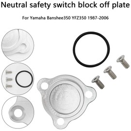 MAD HORNETS Neutral safety switch block off plate For Yamaha Banshee 350 YFZ350 87-06