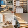echosari Battery Operated Motion Sensor Cabinet Strip Lights, 9.8Ft 90