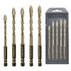 Omnibearing Drill Bit Set 5Piece for Tile Glass, Ceramic, Brick,