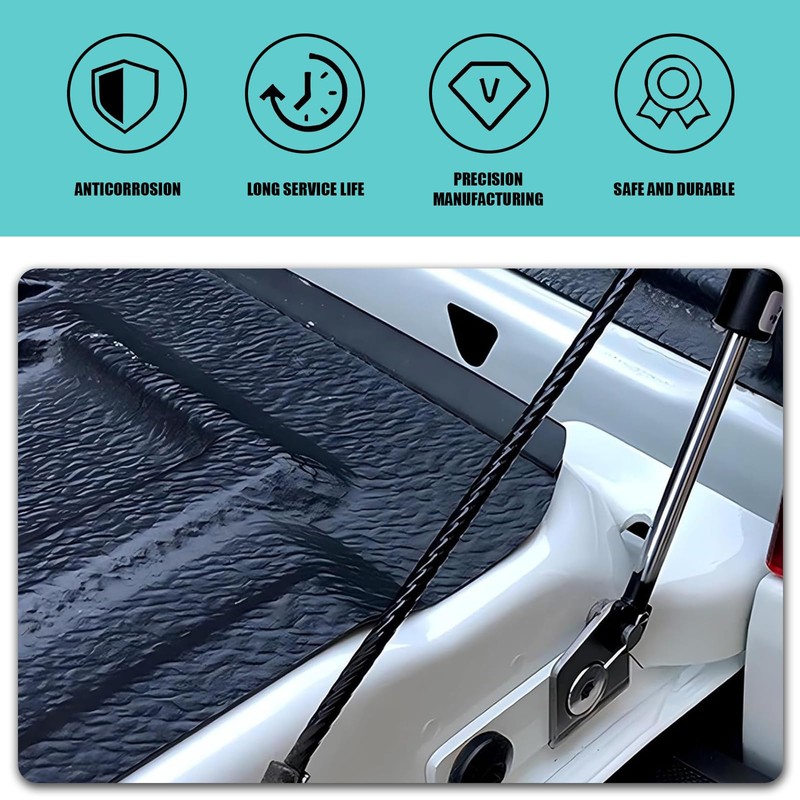 DACIRTY 2 PCS Tailgate Cable, Liftgate Support Straps Pull Cord,