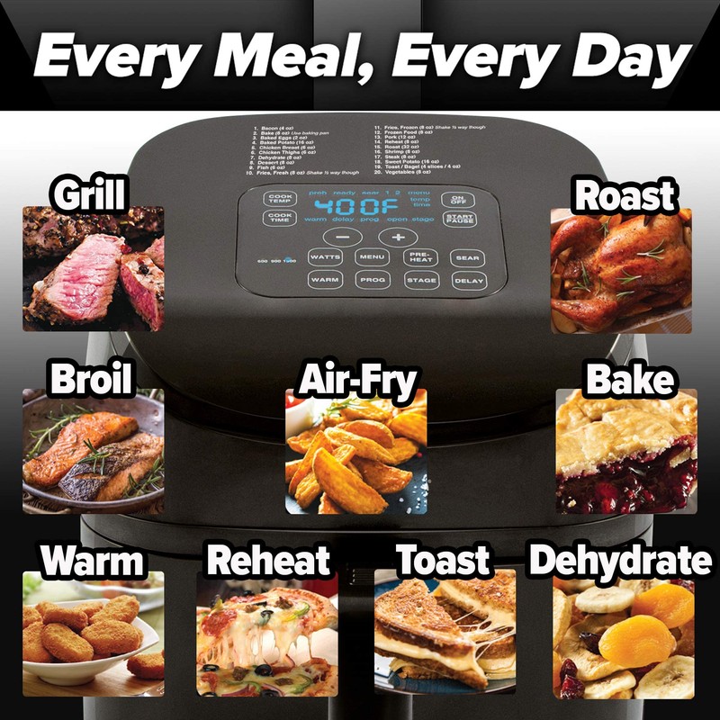Nuwave 4.5-Qt Brio Air Fryer, 100 Pre-Programmed Recipes & 100