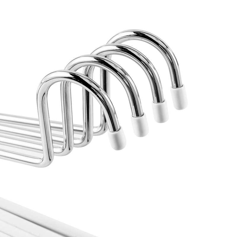 VASLIM 8 Pack Blanket Hangers Heavy Duty Black Vinyl Coated