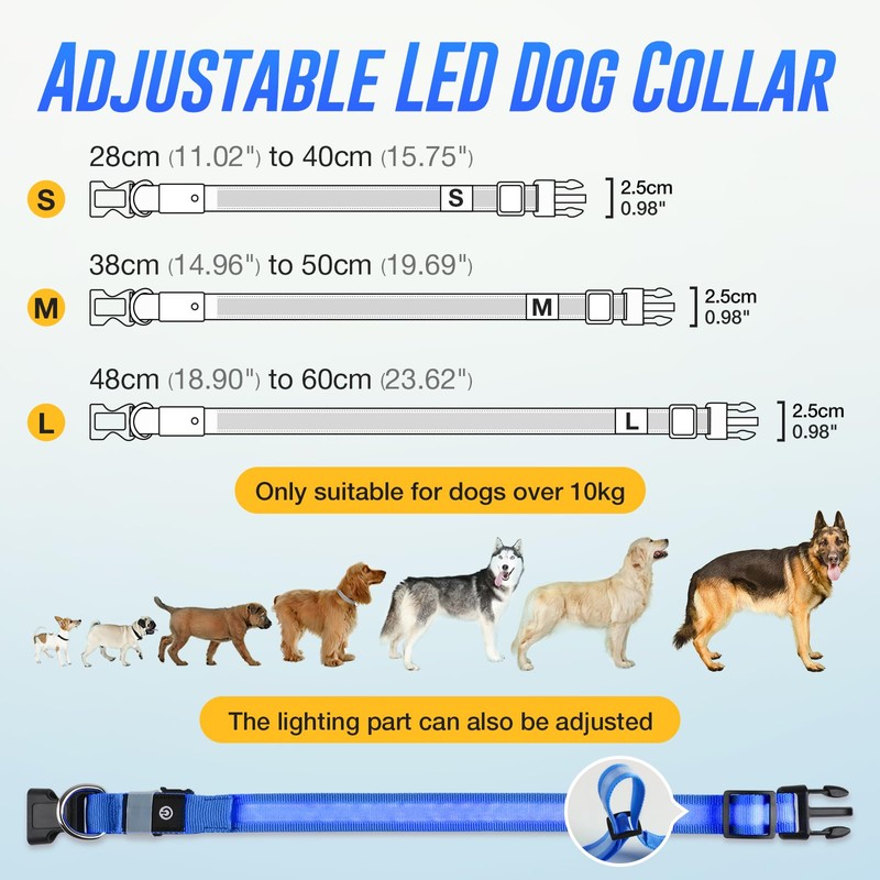 5200RGB Luminous Rabbit Band Blue-M