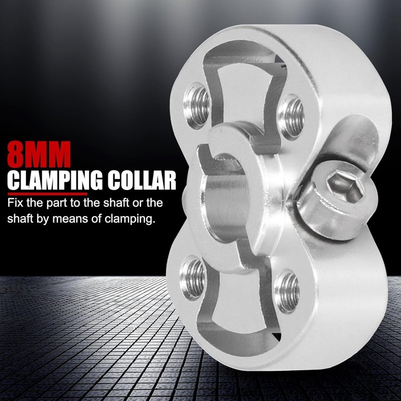 Clamping Collar, Aluminum Alloy Round Universal Hole Parts Clamp-on Rod