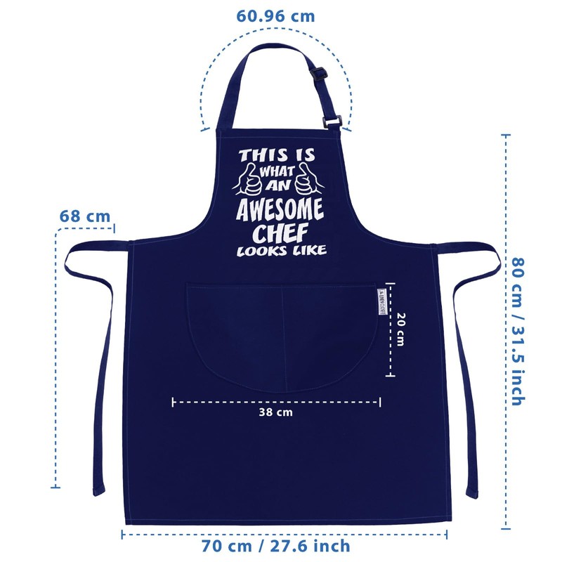 LINEN CLOSET® Bbq Aprons for Men Funny Aprons Awesome Chef