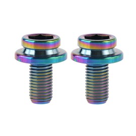 dingtai sukueate-pa-botomuburakettotitan Screw for 2 m8x15 Bicycle Crank Bolt Rainbow