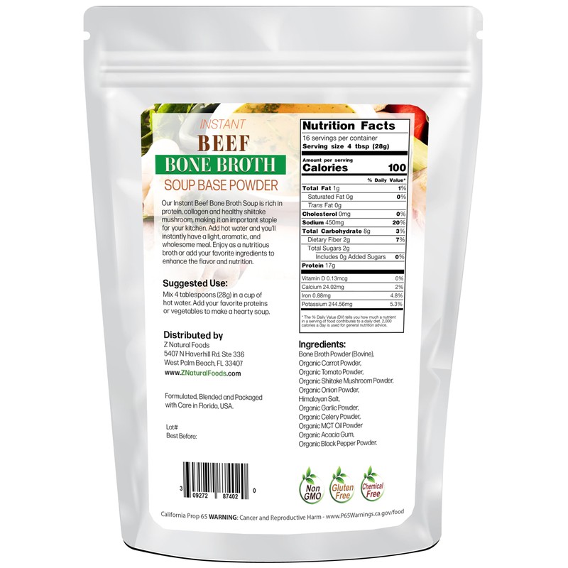 Instant Bone Broth Soup Powder - Rich Umami Flavor packed
