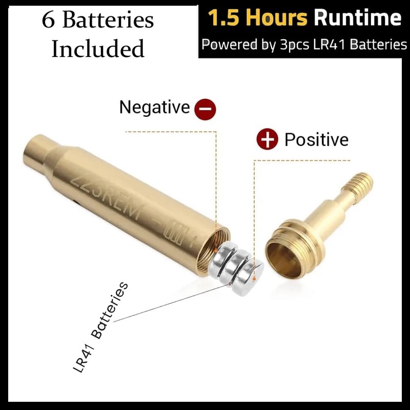 GOTICAL Archery Crossbow Bow Arrow Red Laser Sighting Tool Boresighter