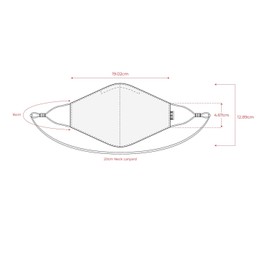 Children's Soft Stretch Reusable Face Mask with Lanyard and Moldable Nose Pad (Pack of 3)