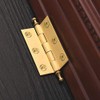 4Pack Brushed Brass Cabinet Cupboard Door Decorative Butt Hinges Furniture