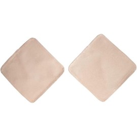 Royal Silk 100% Satin Silk Bra Pads Set of two 5"x5", Breathable, Comfortable, Easy Hand Wash (Beige)