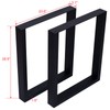 Uneeruiqy 2 Pcs Square Table Legs Wide Metal Table Legs